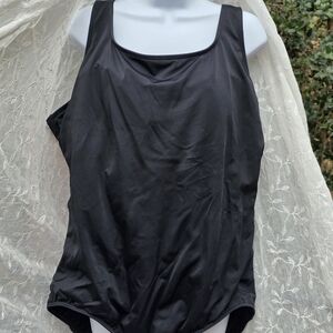 Lands' End Black Women's One Piece Swimsuit